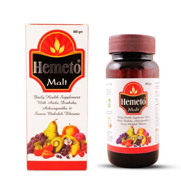 Hemeto Malt 400 gm Bottle (Pack of 2 Bottle)